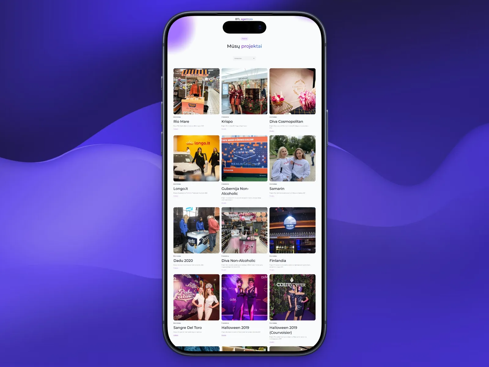 Dramos, website mockup 3