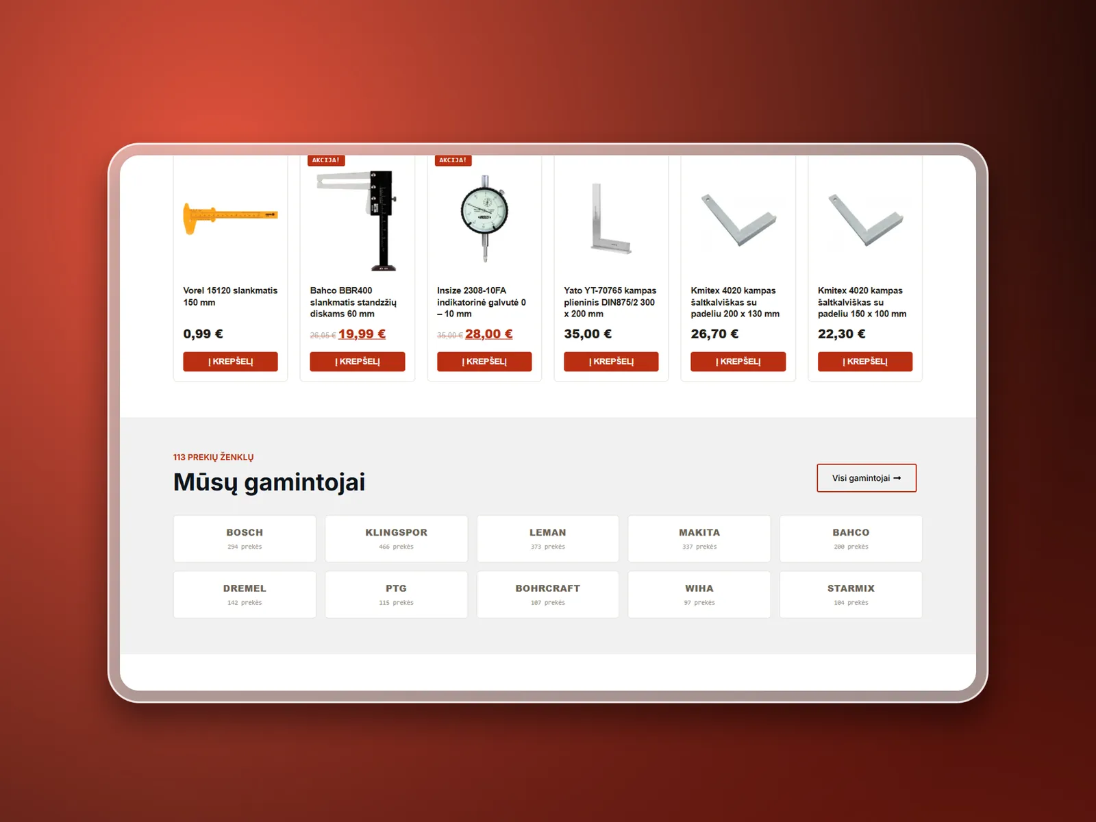 Radesta, website mockup 4